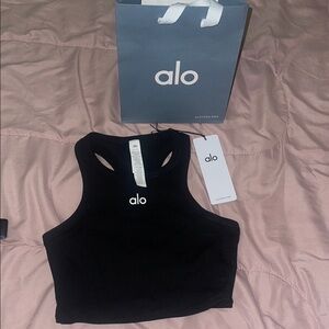 ALO Yoga Women's Black Crop Top